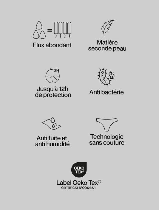 Culotte menstruelle Phébé pour ados