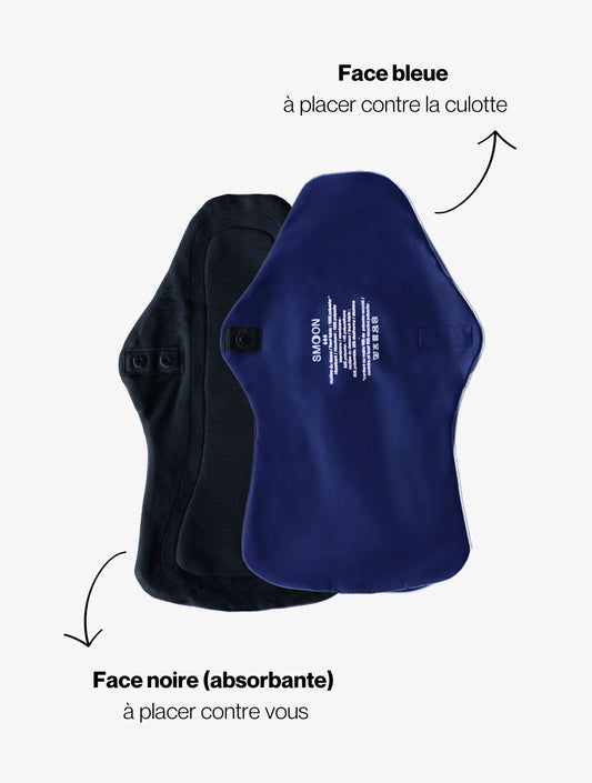 Serviette Menstruelle Lavable / Flux Abondant