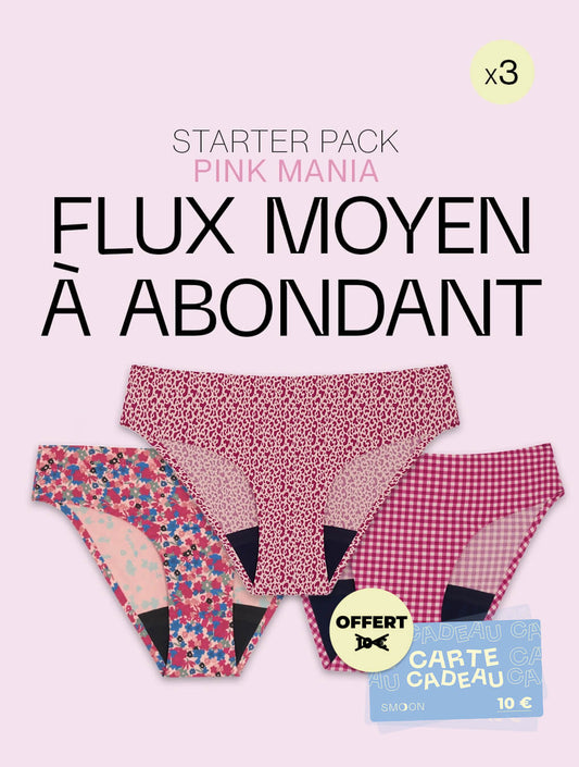 Starter pack flux moyen à abondant - PINK MANIA