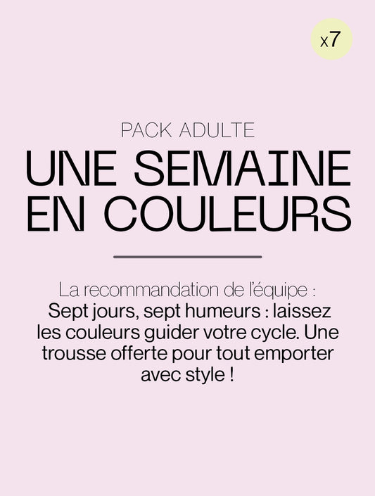 Pack Semainier Adulte Flux Moyen à Abondant