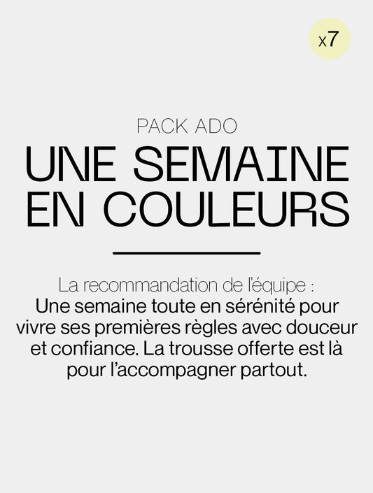 Pack Semainier Ado Flux Moyen à Abondant