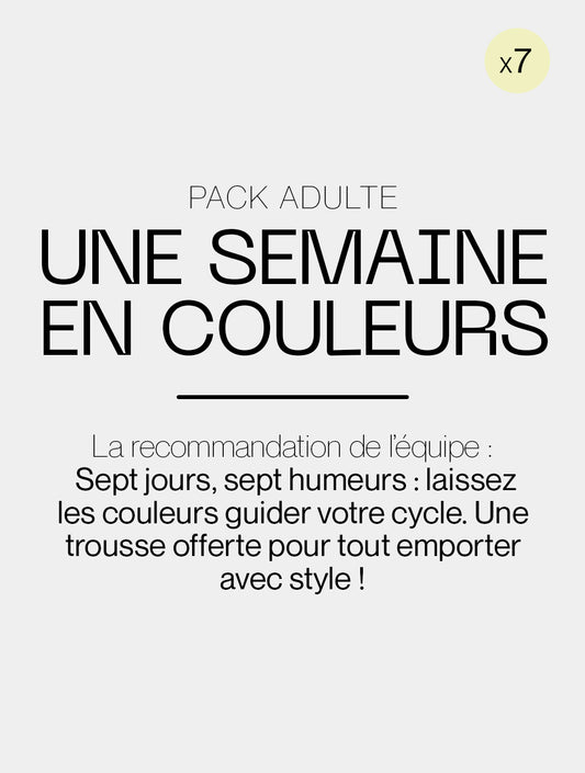 Pack Semainier Adulte Flux Moyen à Abondant