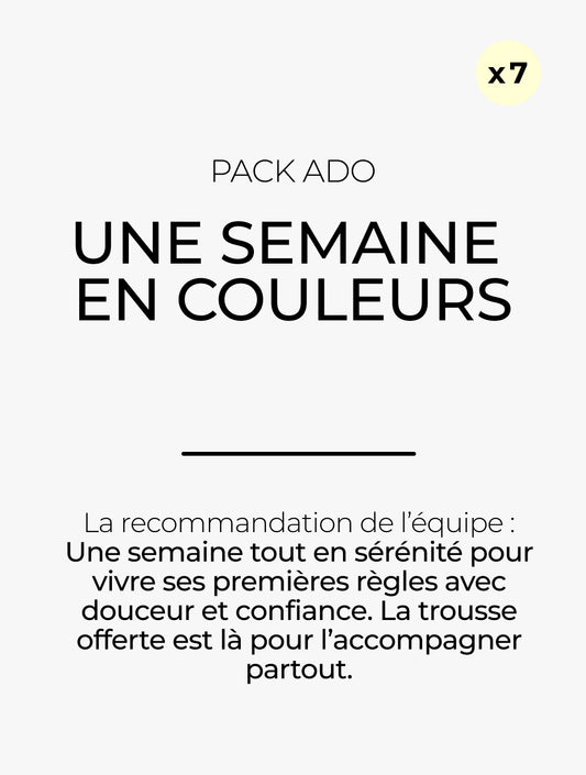 Pack Semainier Ado Flux Moyen à Abondant