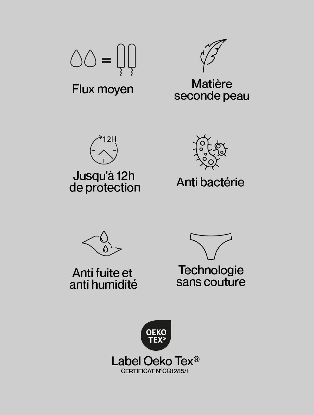 Shorty menstruel Hestia pour ados