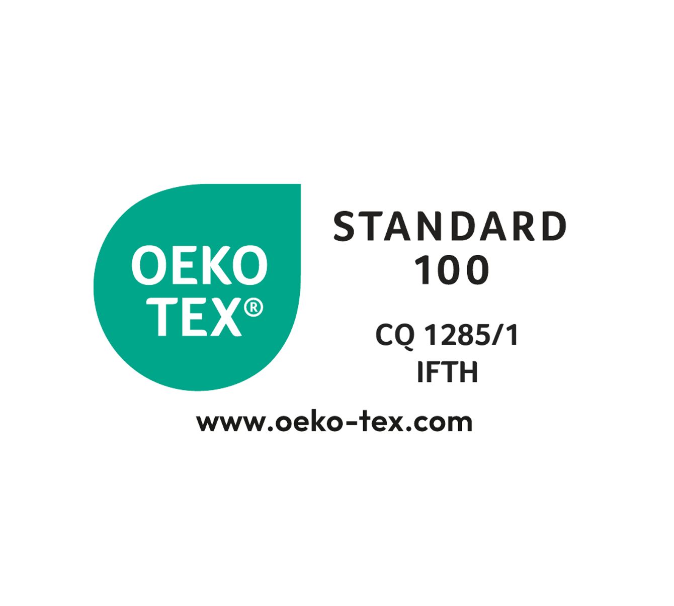certification OEKO-TEX® STANDARD 100 CQ 1285/1