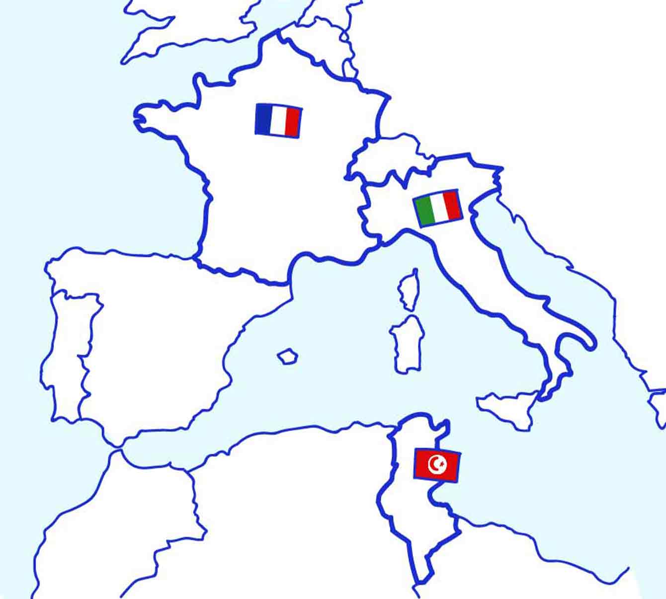 carte du monde représentant le trajet d'une culotte menstruelle Smoon