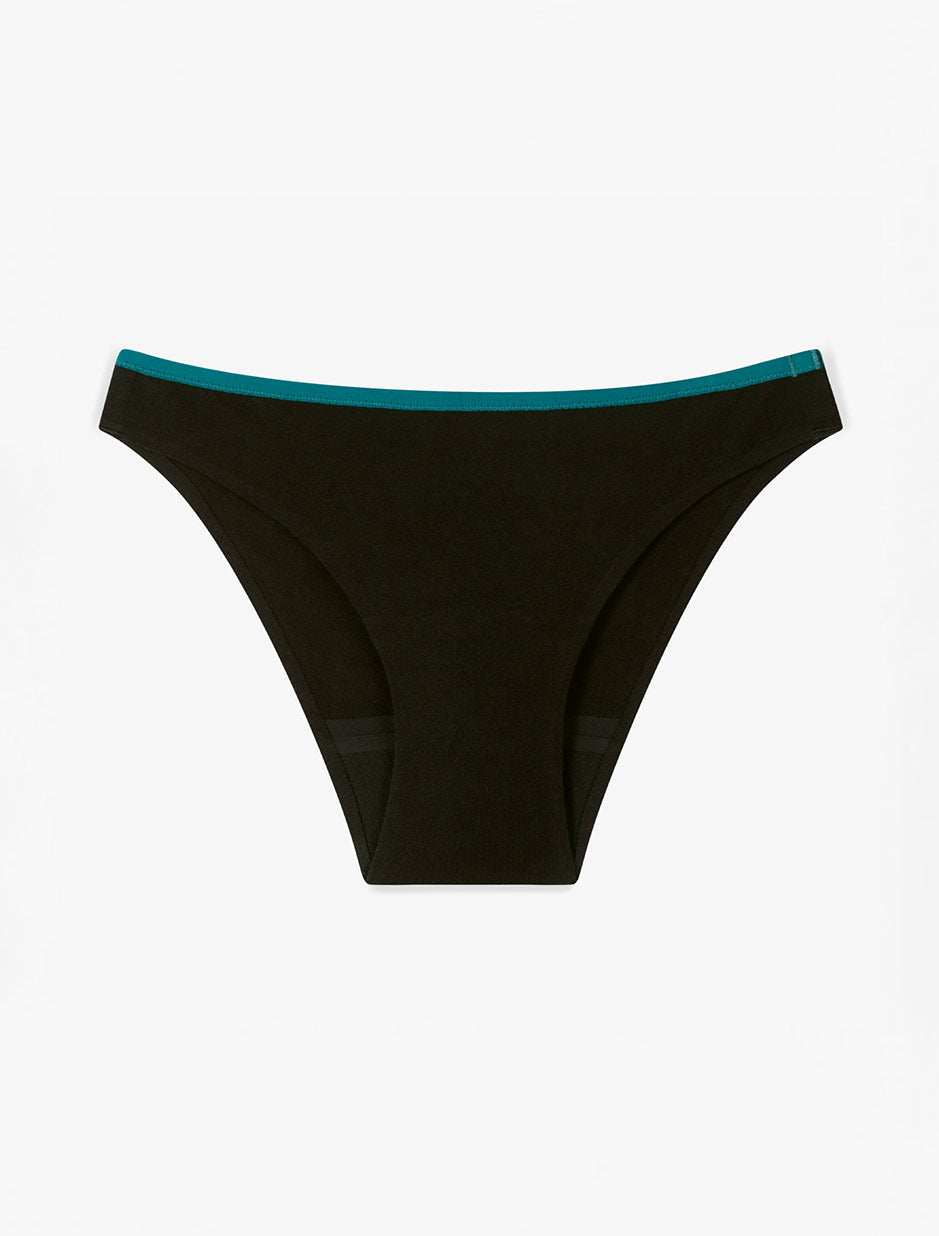 culotte menstruelle coton bio noire flux moyen