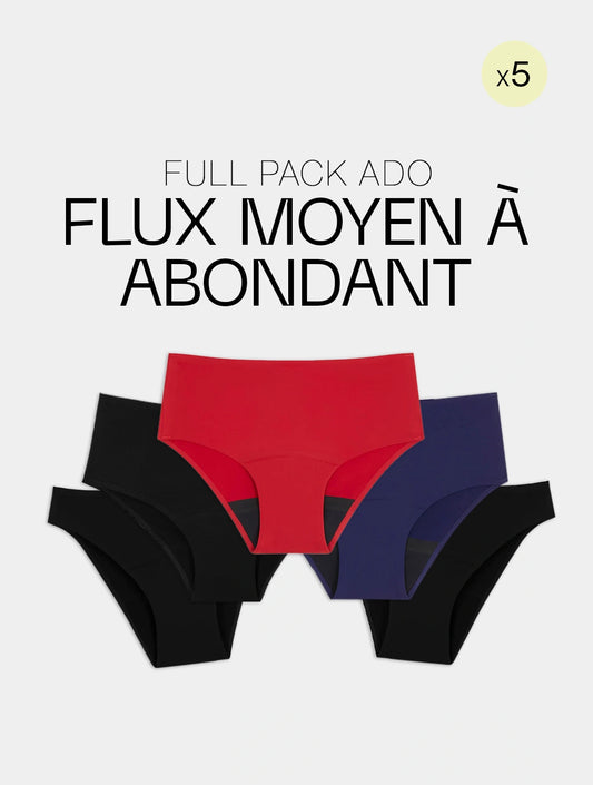 Full Pack Ado Flux Moyen à Abondant