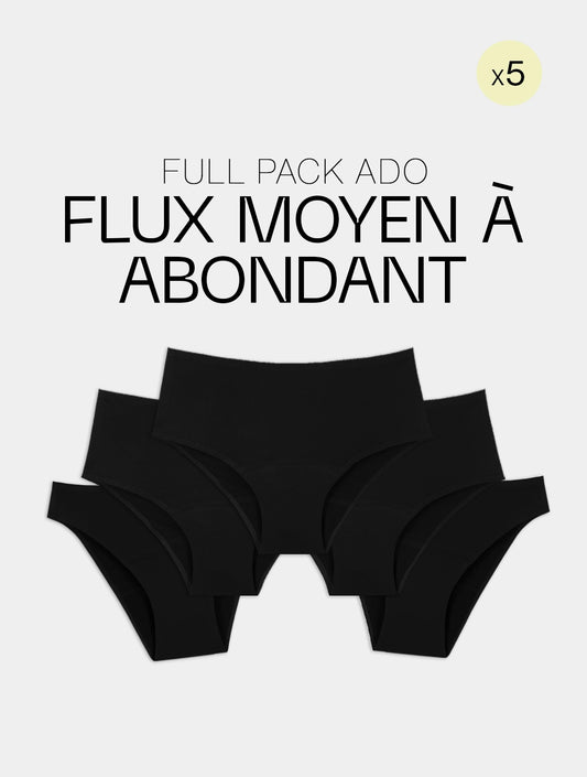 Full Pack Ado Flux Moyen à Abondant