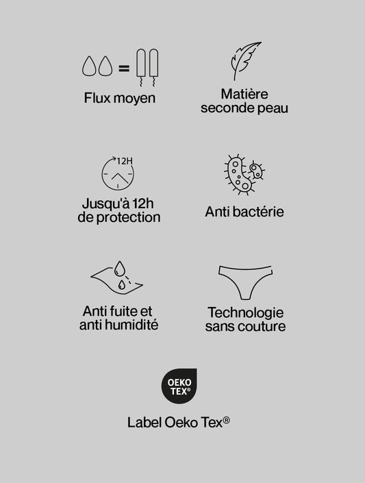 Culotte menstruelle Hébé pour ados