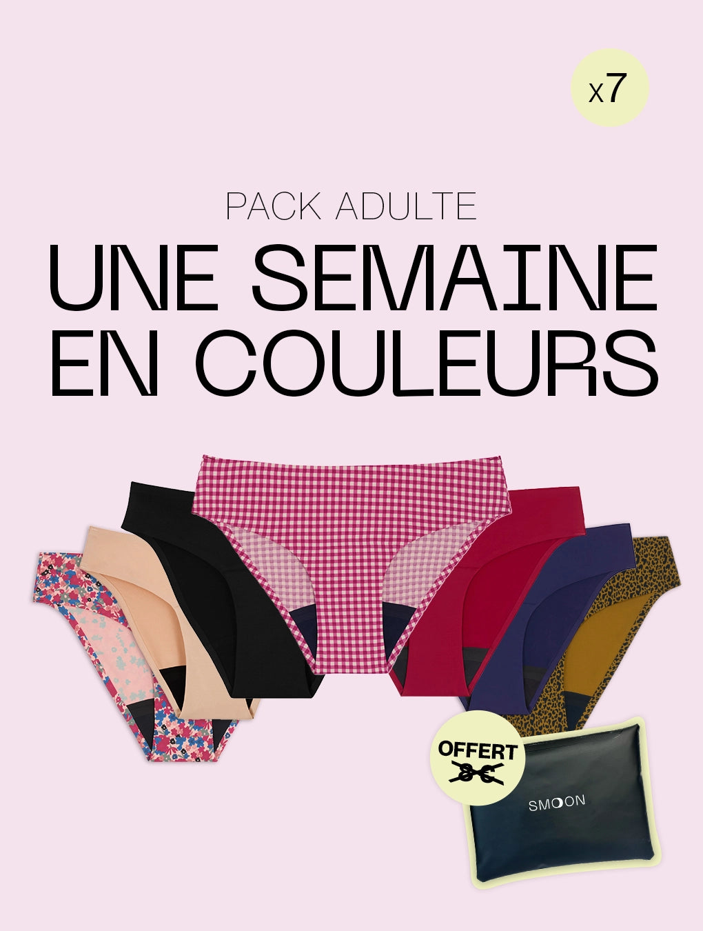 Pack Semainier Adulte Flux Moyen à Abondant