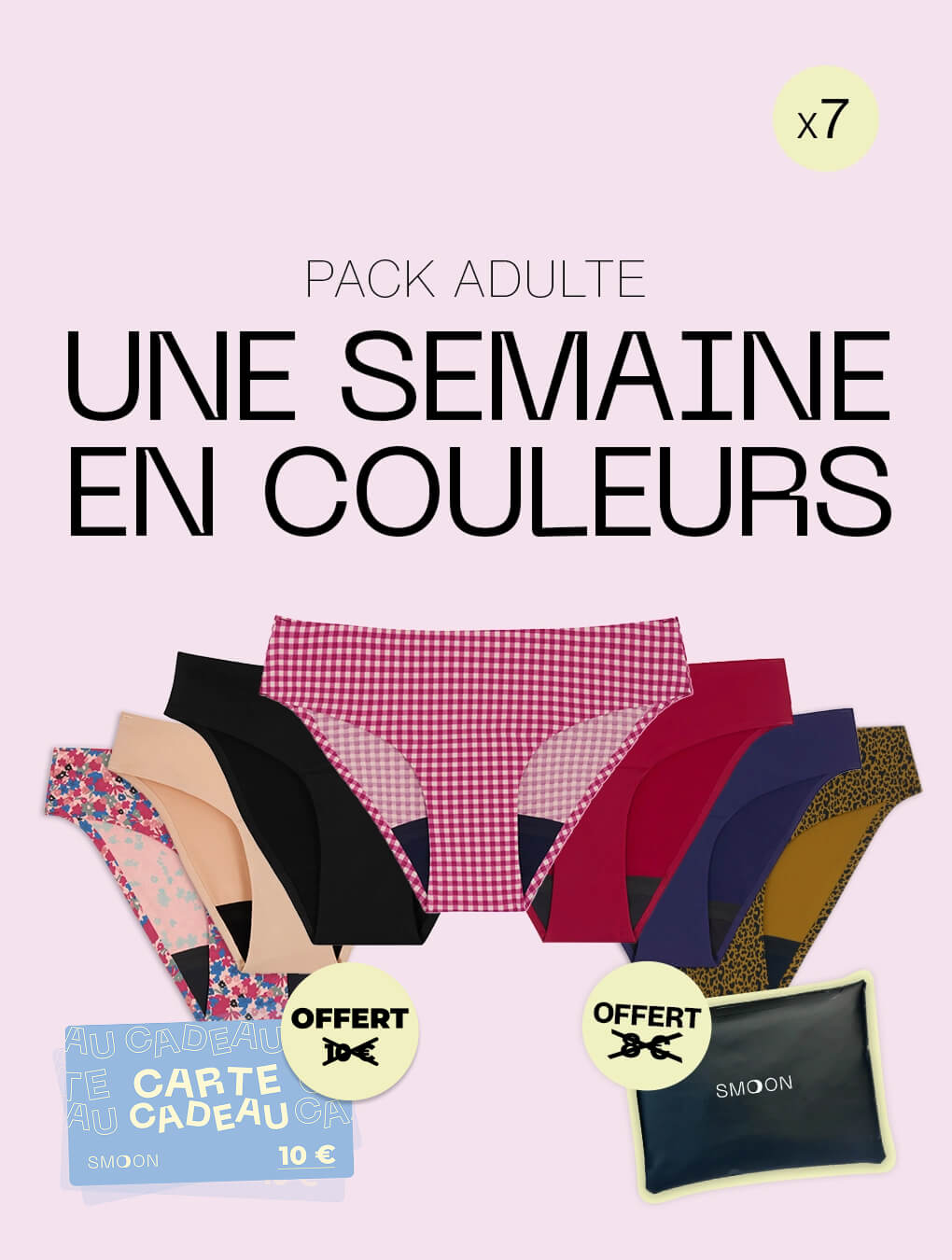 Pack Semainier Adulte Flux Moyen à Abondant