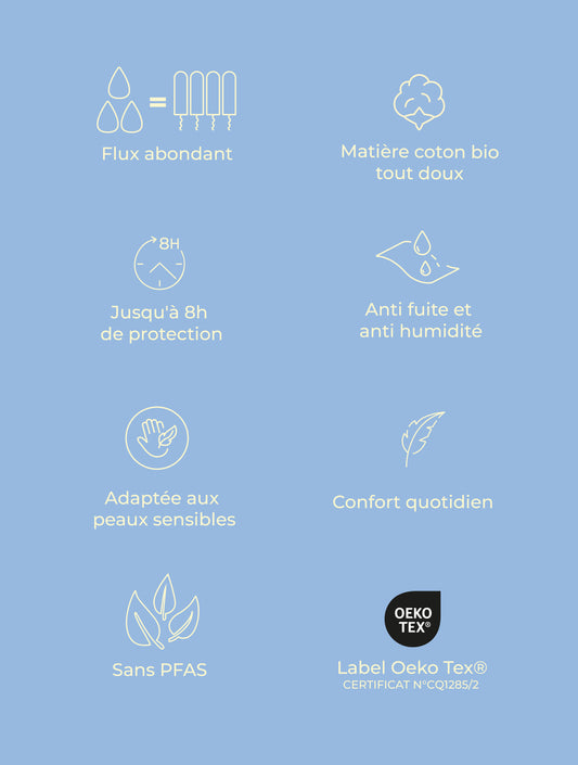 Culotte menstruelle coton Lyra pour ados