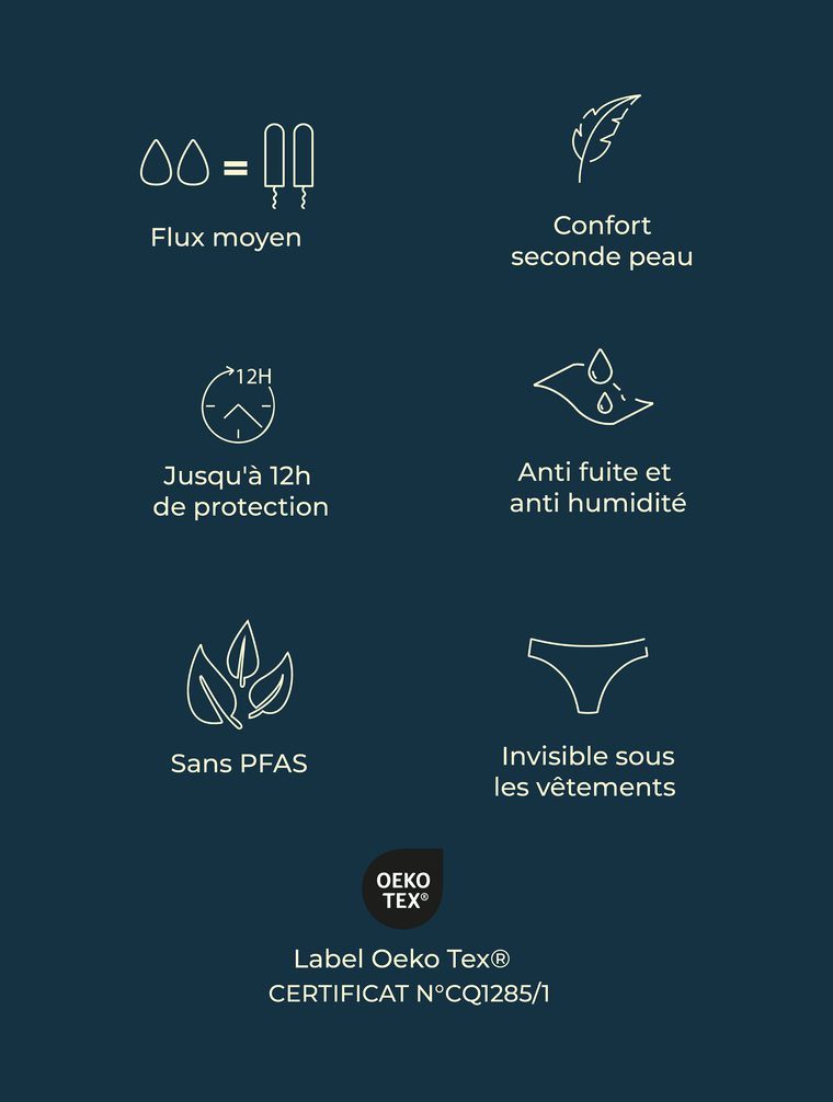 Menstruatie slip Hébé voor tieners