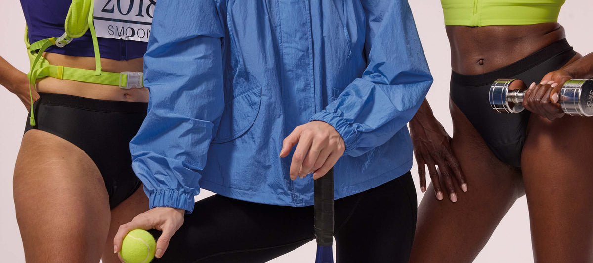 Absorberende menstruatieslips voor sportactiviteiten
