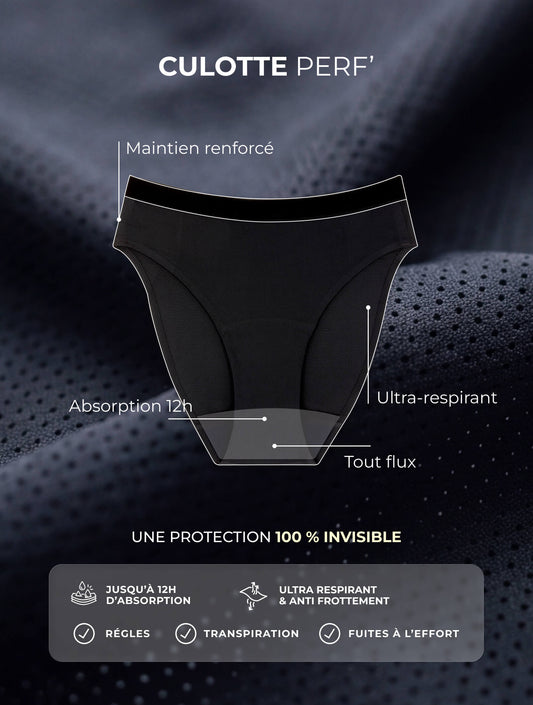 Culotte sport absorbante haute performance Nova