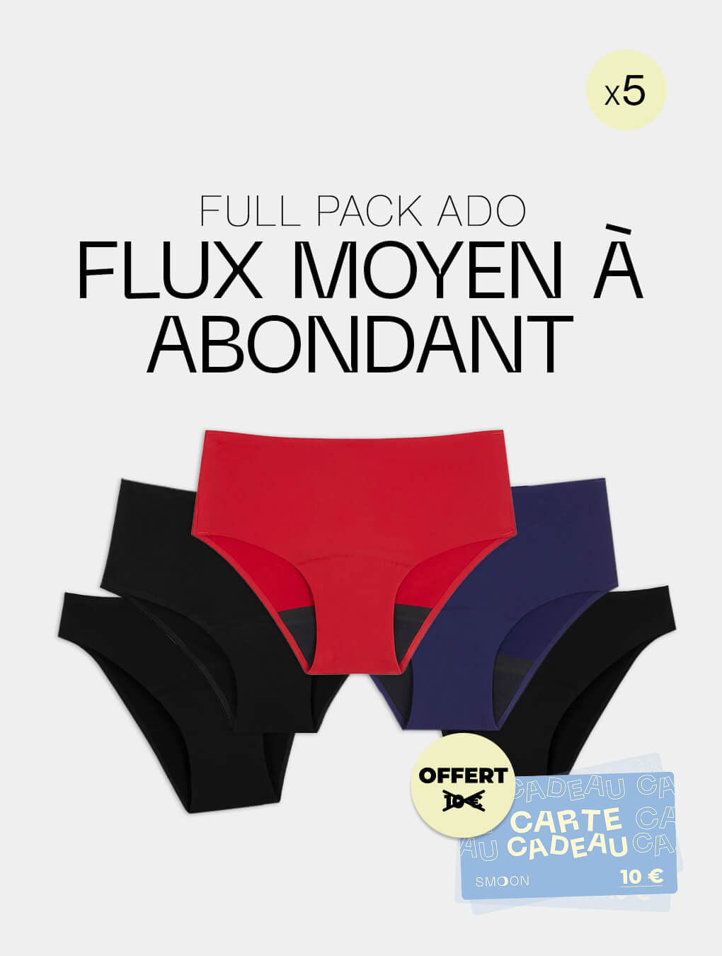 Full Pack Ado Flux Moyen à Abondant