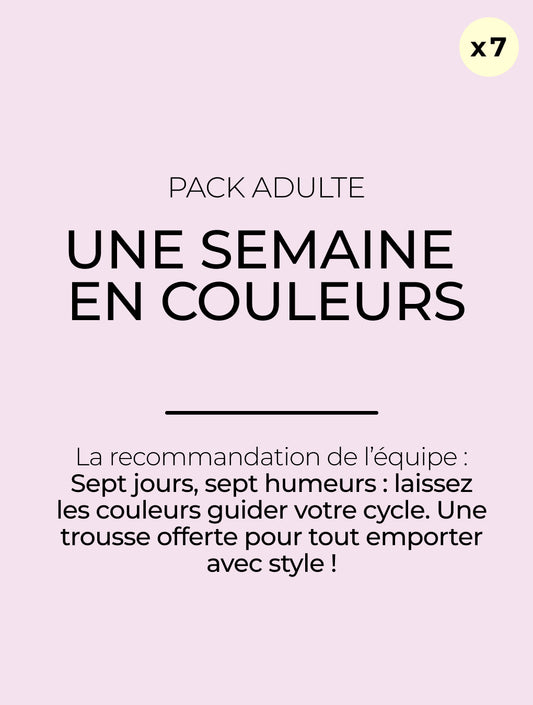 Pack Semainier Adulte Flux Moyen à Abondant