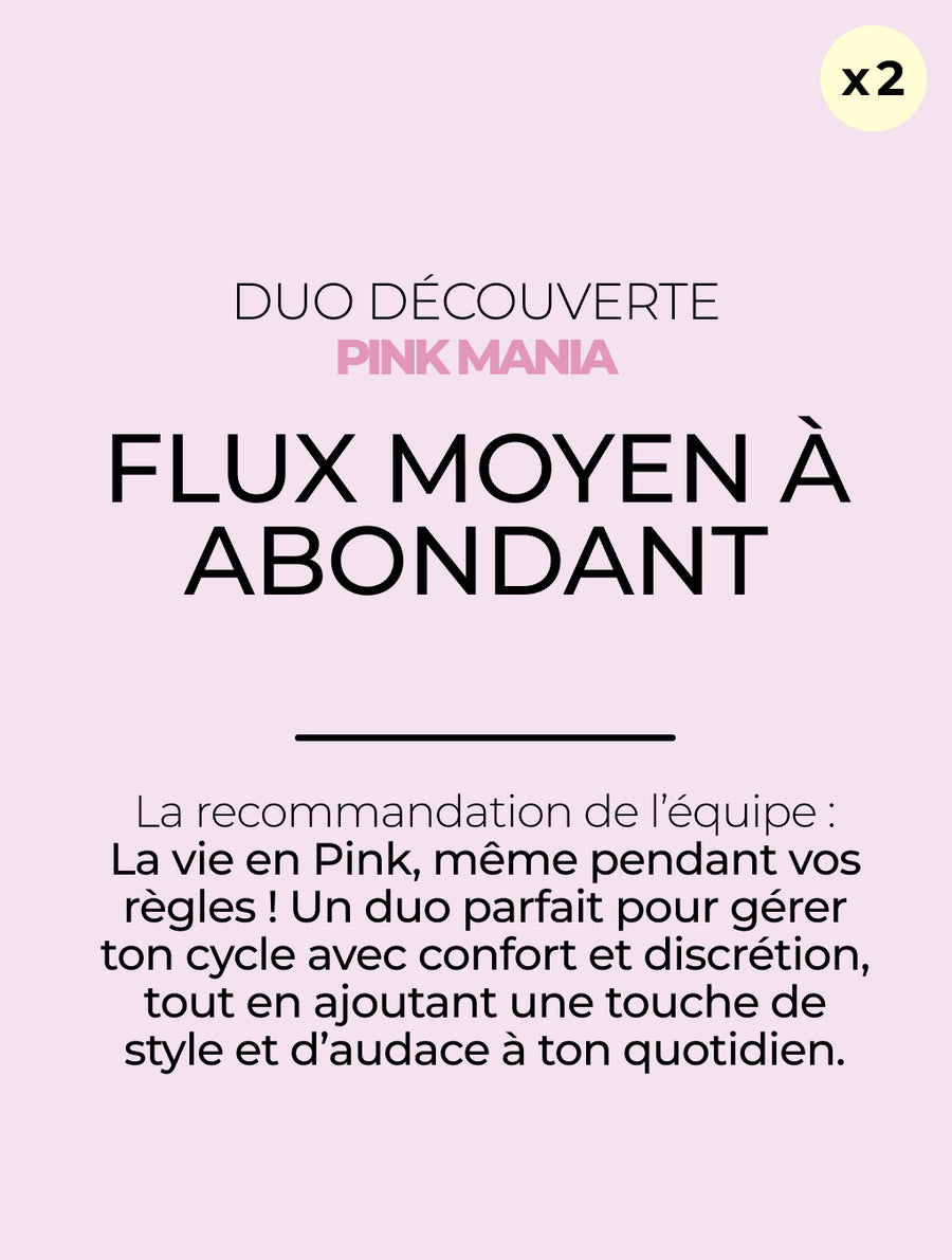 Duo Entdeckung mittlerer bis reichlicher Fluss - PINK MANIA