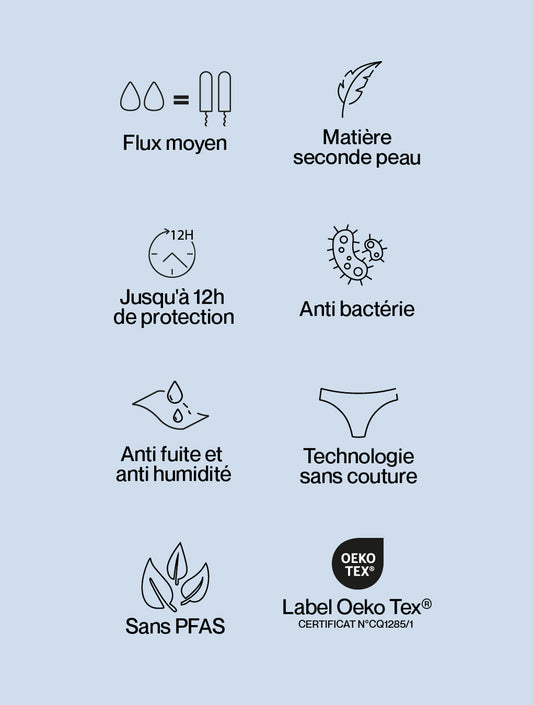 Séléné menstruatieslipje van microvezel