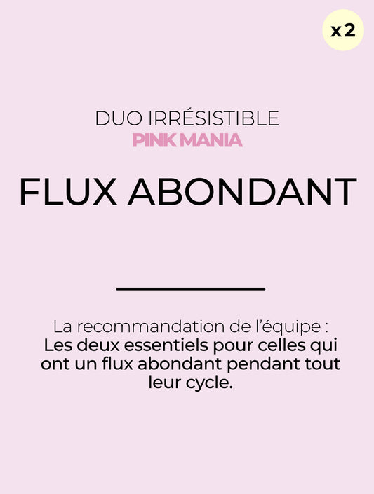 Duo Irrésistible flux abondant - PINK MANIA