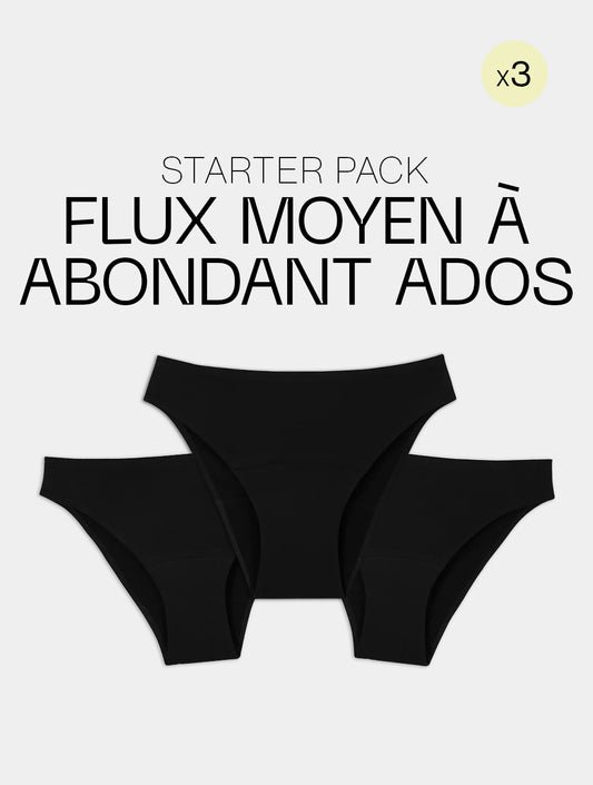 Starter pack medium to heavy flow panties