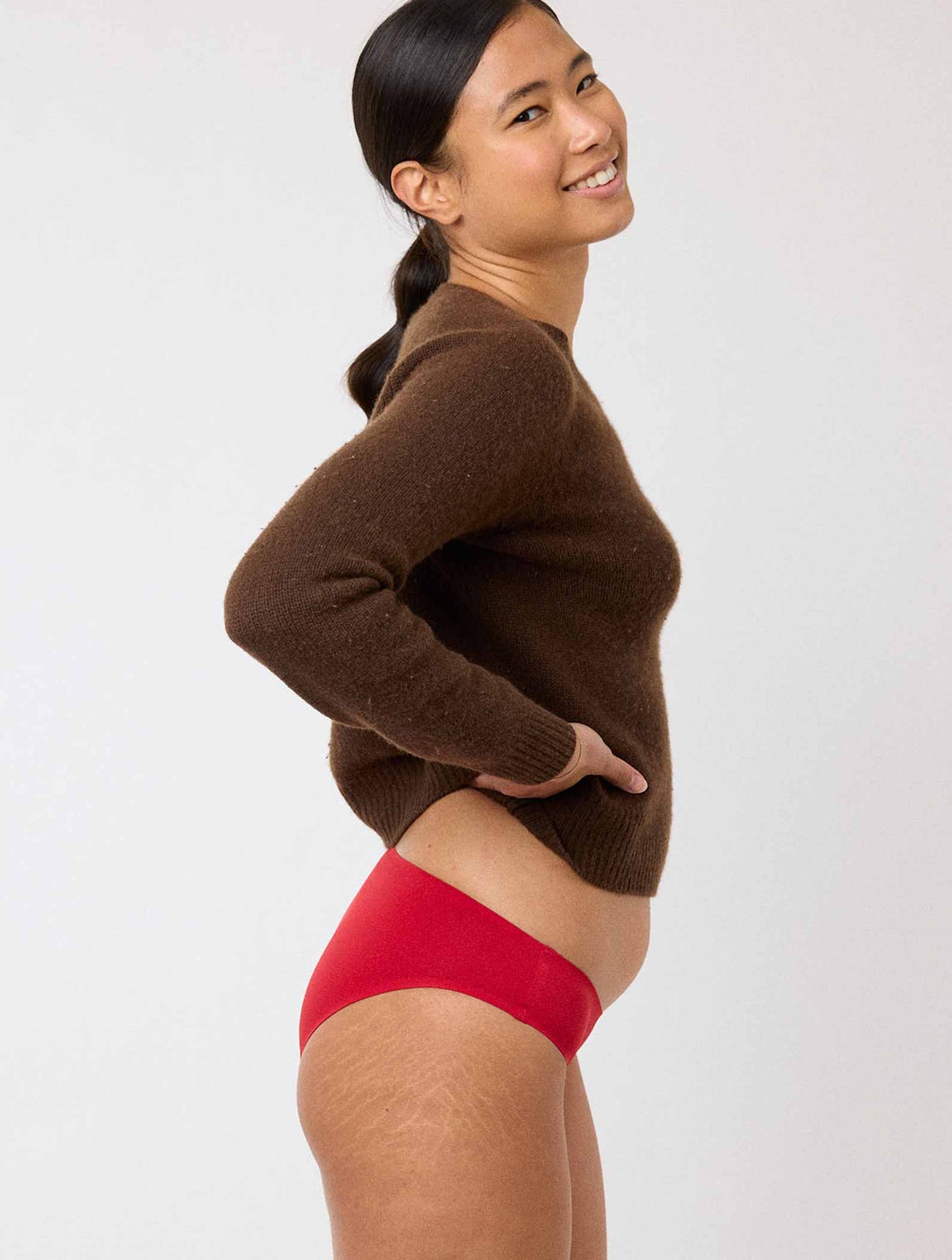 Culotte menstruelle microfibre Séléné Rouge