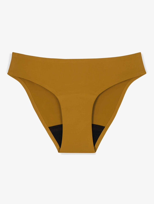 Culotte menstruelle microfibre Séléné moutarde