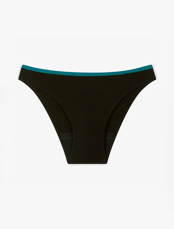 culotte menstruelle coton bio noire flux moyen