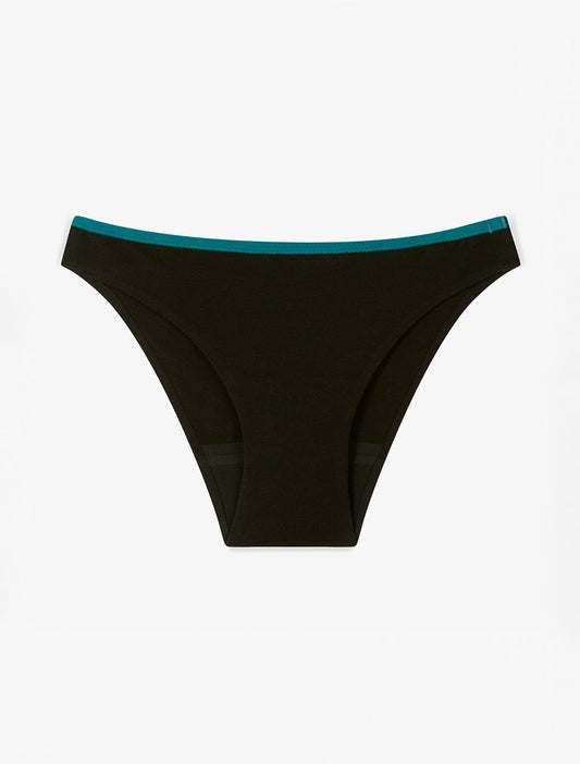 culotte menstruelle coton bio noire flux moyen
