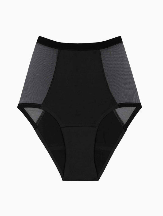 taille haute tulle noir